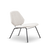 Ivory Lean Lounge Chair by Woud Denmark, modern seating with a sleek, minimalist design and comfortable ergonomic shape.