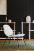Ivory Lean Lounge Chair by Woud Denmark, modern seating with sleek design and comfortable ergonomic shape.