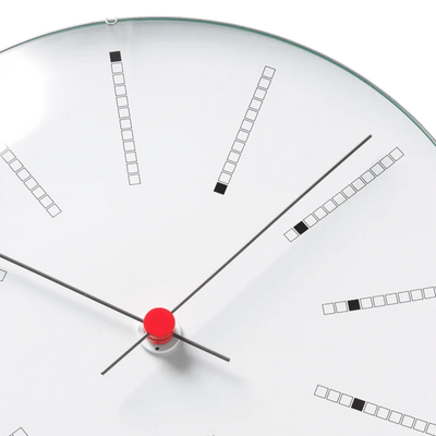 Arne Jacobsen Bankers Wall Clock, a sleek modern accessory with minimalist design and clean lines.