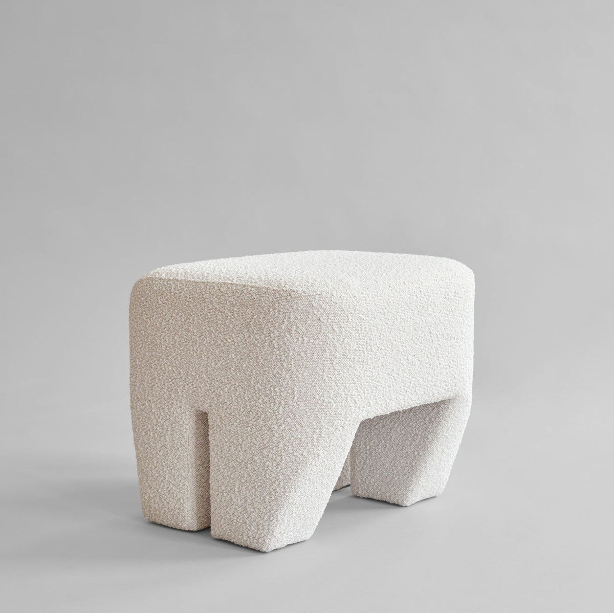 Sculpt Stool - Off White Bouclé by 101 Copenhagen