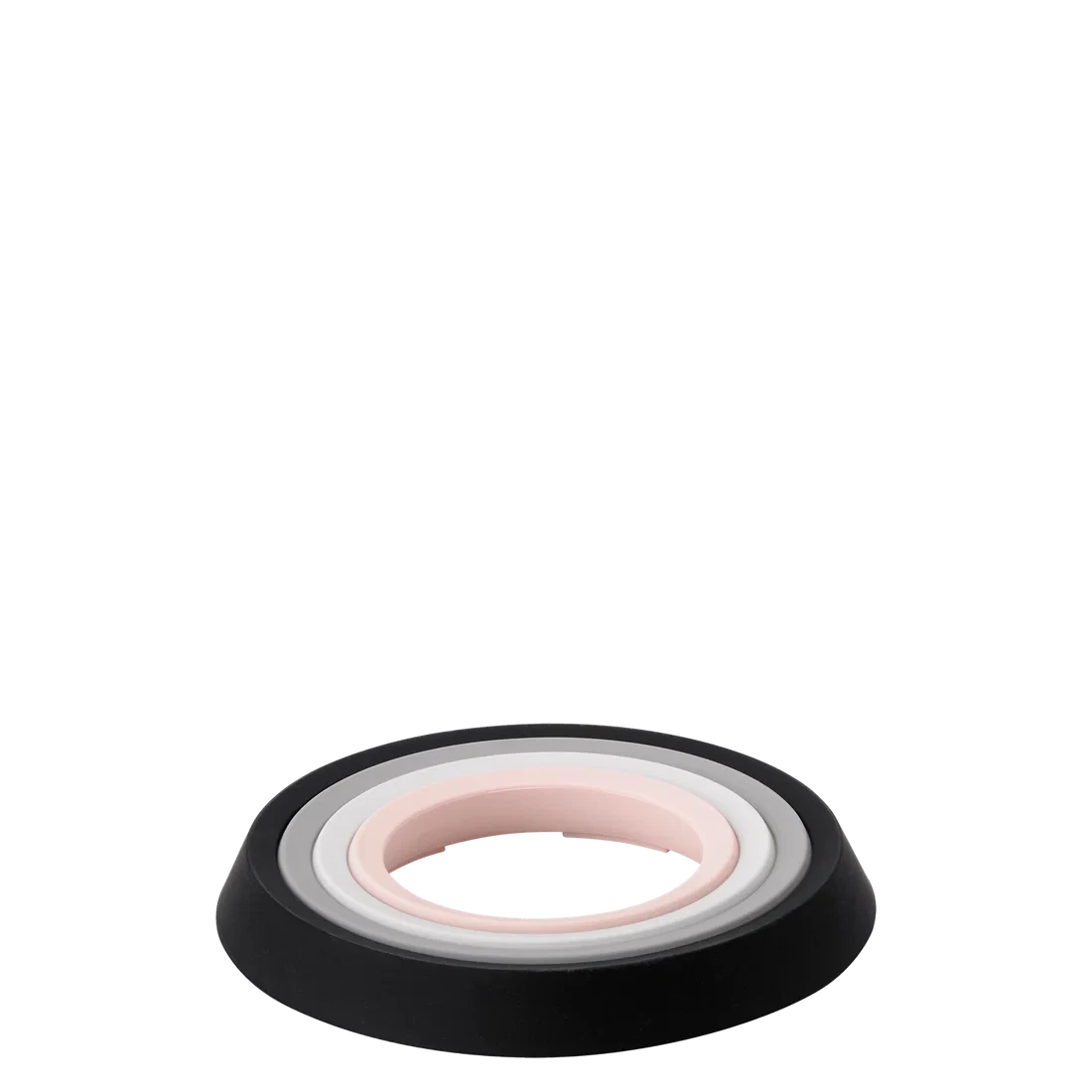 Set of four Rig-Tig PLACE-IT trivets, Ø 13 cm, durable silicone accessories for protecting surfaces from hot dishes.