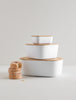 Rig-Tig BOX-IT bread box in size L, 34.5 cm, showing its sleek design and secure lid for kitchen storage.