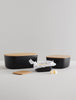 Rig-Tig BOX-IT bread box in natural finish, large 34.5 cm, with sleek design for bread storage and kitchen accessories.