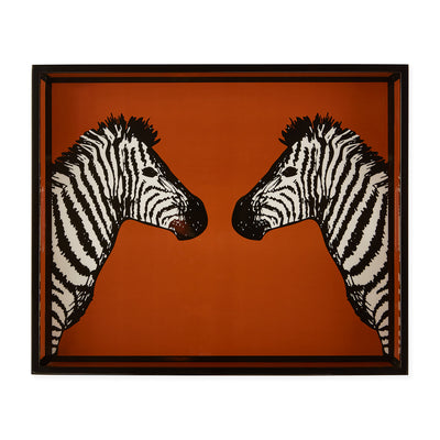 Zebra Lacquer Tray by Jonathan Adler