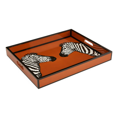 Zebra Lacquer Tray by Jonathan Adler