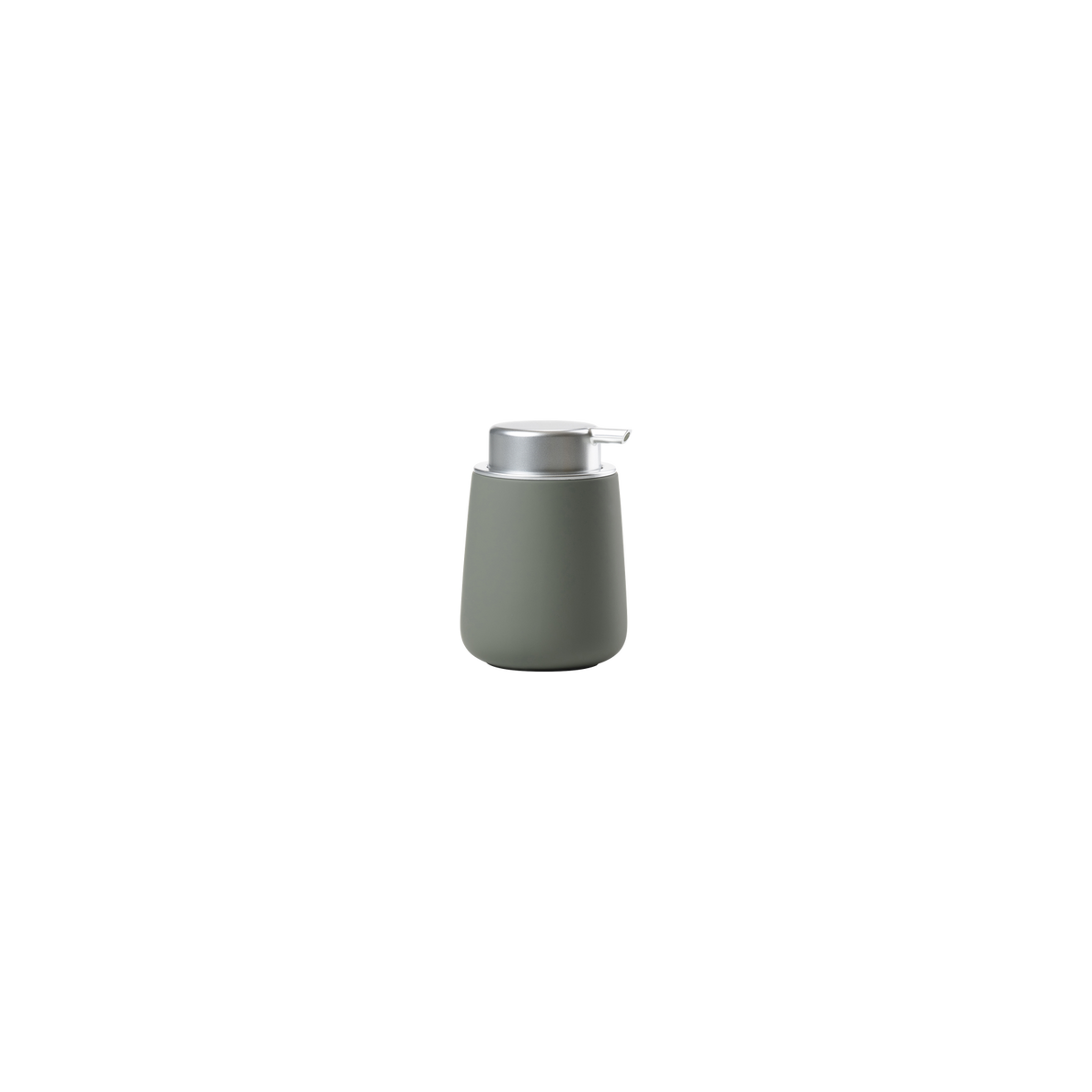 Black Nova Soap Dispenser by Zone Denmark, a sleek bathroom accessory with a modern design and pump top for liquid soap.