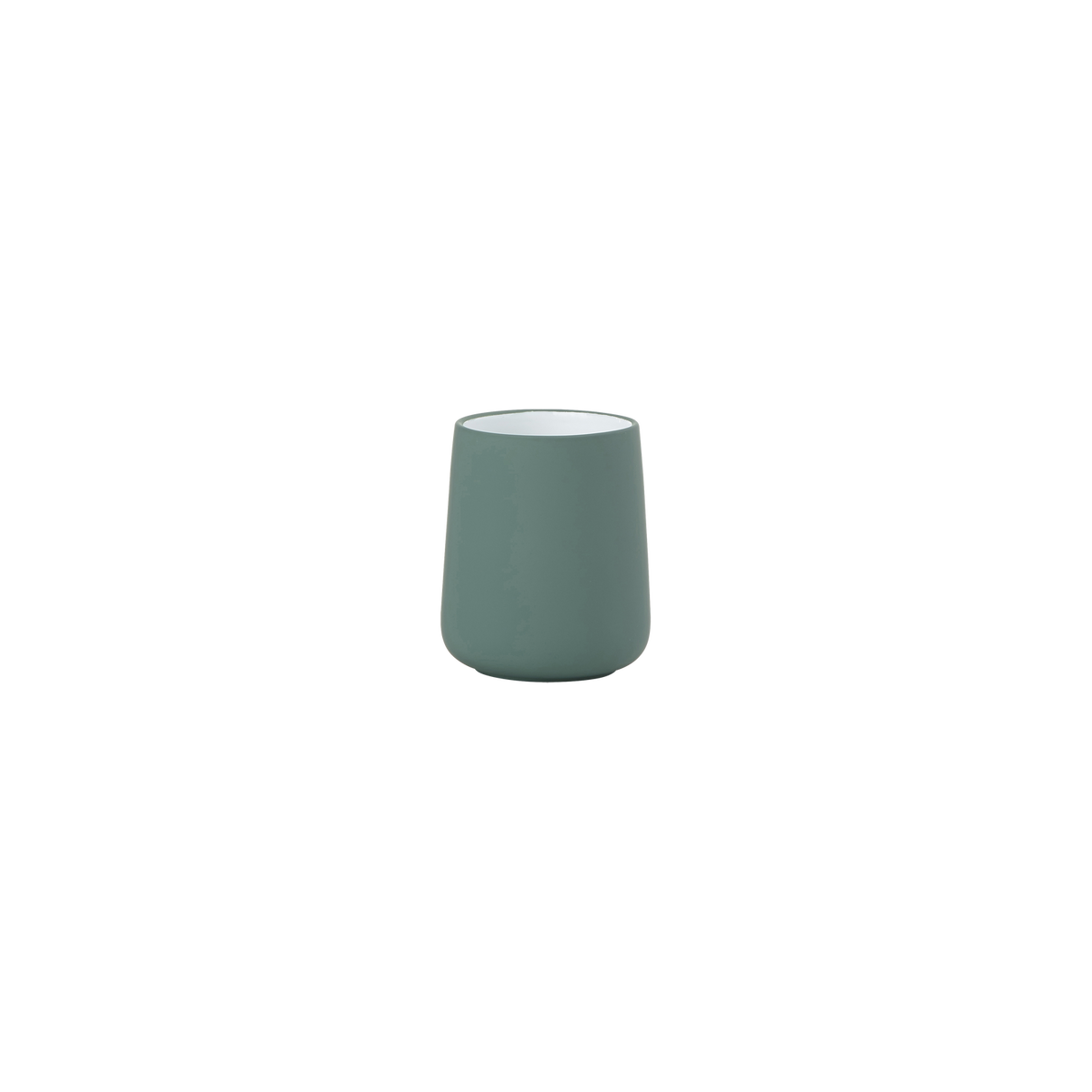 Black Nova Toothbrush Mug by Zone Denmark, a stylish bathroom accessory with a sleek design for holding toothbrushes.