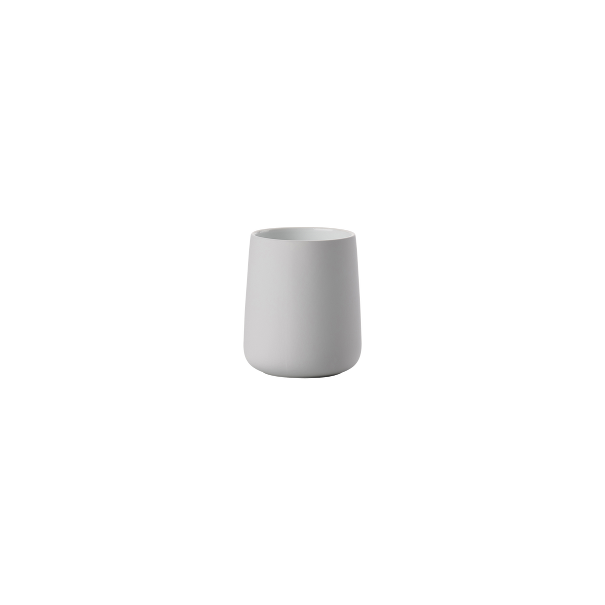 Black Nova Toothbrush Mug by Zone Denmark, a sleek bathroom accessory with a modern design for holding toothbrushes.