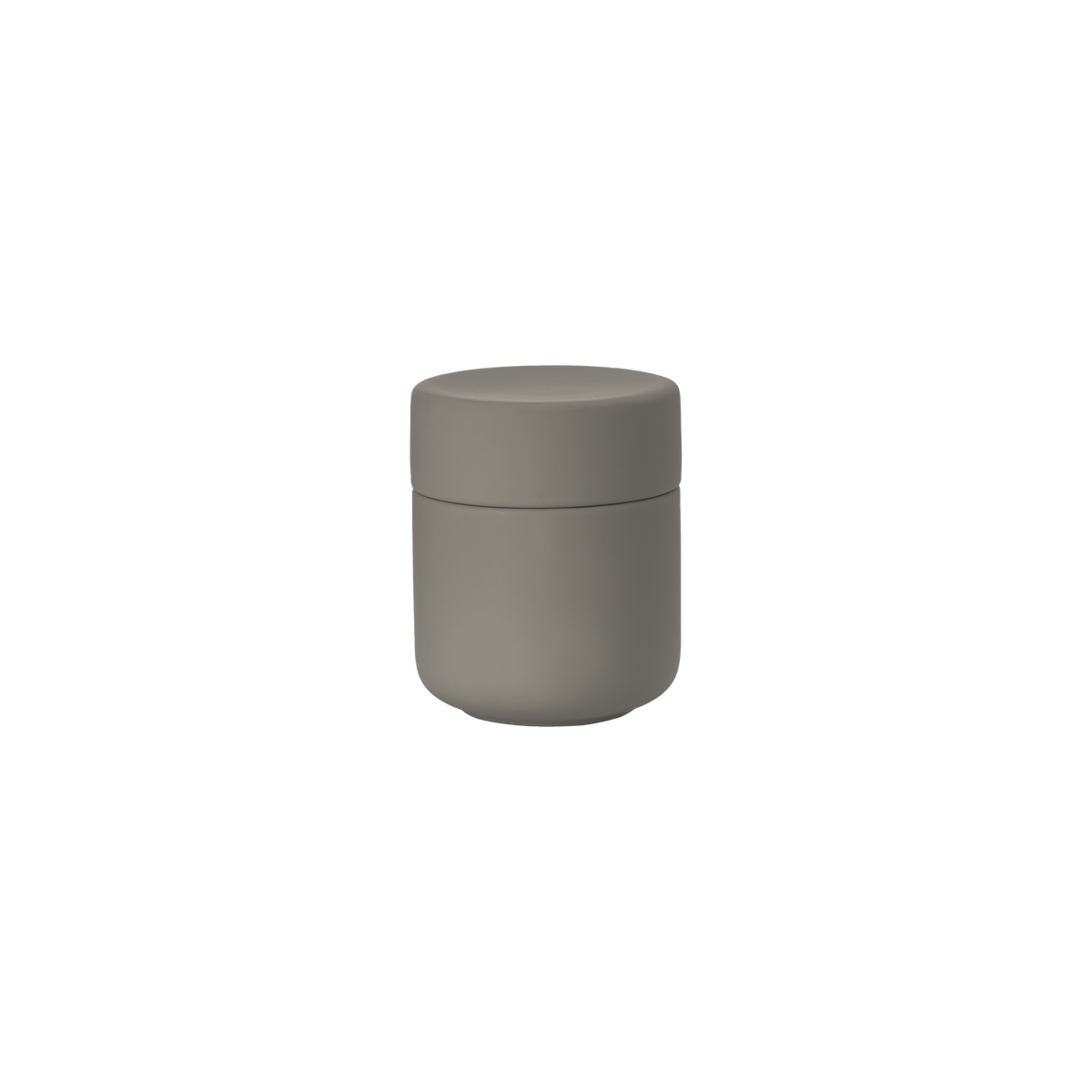Black Ume Jar with Lid by Zone Denmark, an elegant accessory for storage and decor, shown with a sleek lid and modern design.