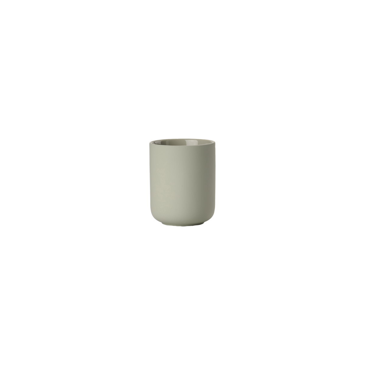 Black Ume Toothbrush Mug by Zone Denmark, a sleek bathroom accessory with a modern design for holding toothbrushes.