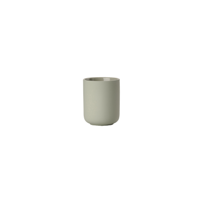 Black Ume Toothbrush Mug by Zone Denmark, a sleek bathroom accessory with a modern design for holding toothbrushes.