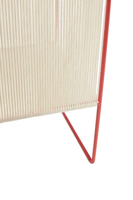 String Magazine Holder Red/White by Hübsch — The Modern Shop