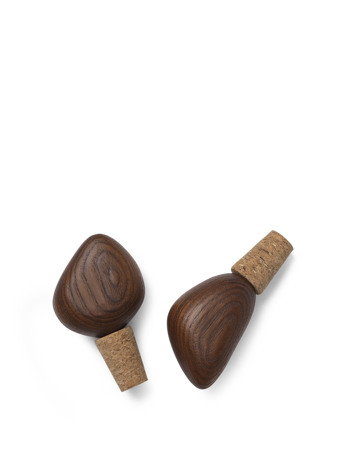 Cairn Wine Stoppers - Set of 2 - Dark Brown by Ferm Living