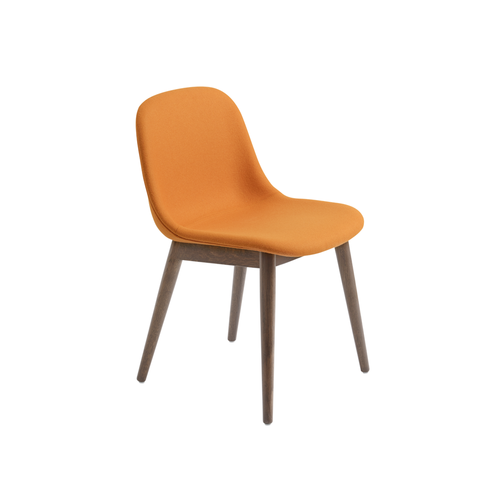 Fiber Side Chair Wood Base – Upholstered Shell by Muuto — The