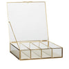 Ecru Glass Boxes, Set of 3 by Hübsch