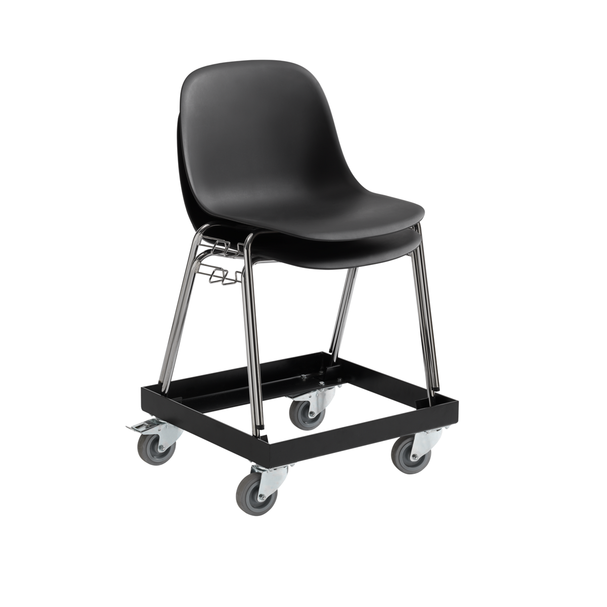 Fiber Side Chair A-Base Trolley By Muuto