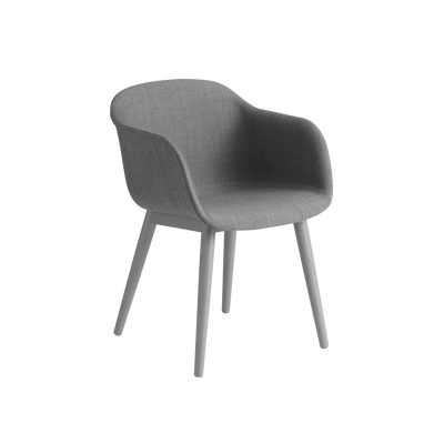 Fiber Armchair Wood Base – Upholstered Shell by Muuto