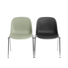 Fiber Side Chair A-Base - Coque rembourrée par Muuto