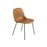 Fibre Side Chair Tube Base - Coque rembourrée par Muuto