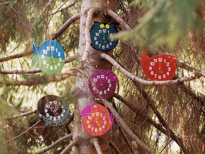 George Nelson Zoo Clocks accessories by Vitra, featuring colorful animal-themed designs perfect for modern home decor.