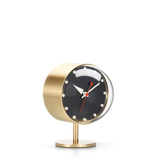 CLEARANCE Desk Clocks - Night Clock - Brass by Vitra