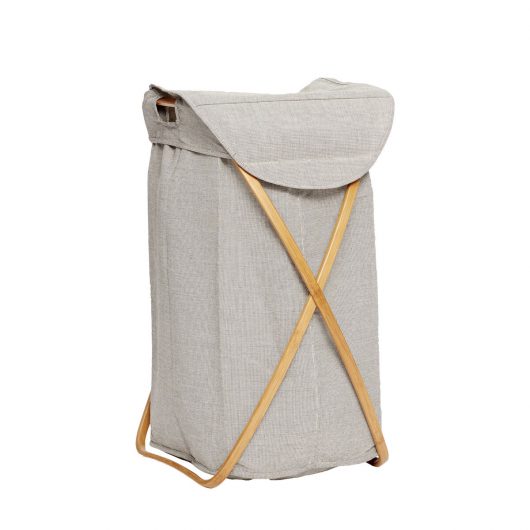 Ease Laundry Bag, Grey/Natural by Hübsch