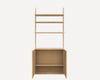 Shelf Library Natural Sections by Frama Denmark