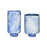 Cloud Vases Blue/White, Set of 2 by Hübsch