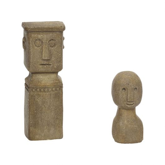 Figurine Artefact - Sable, Lot de 2 par Hübsch