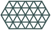 Dessous de plat hexagone et triangles par Zone Danemark