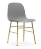 Form Chair Steel, Brass & Chrome by Normann Copenhagen