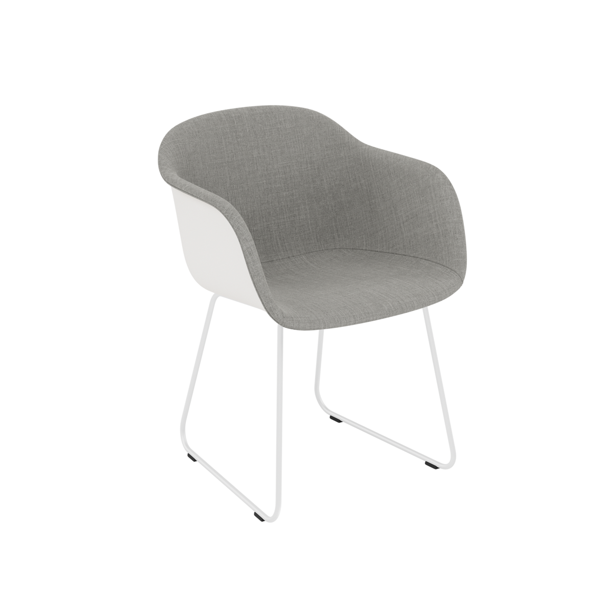 Fiber Armchair Sled Base – Front Upholstery by Muuto