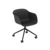 Base pivotante de fauteuil en fibre avec. Roulettes – Rembourrage avant par Muuto 