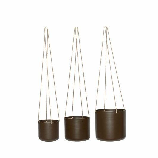 Bloom Hanging Pots Large (Set of 3) by Hübsch