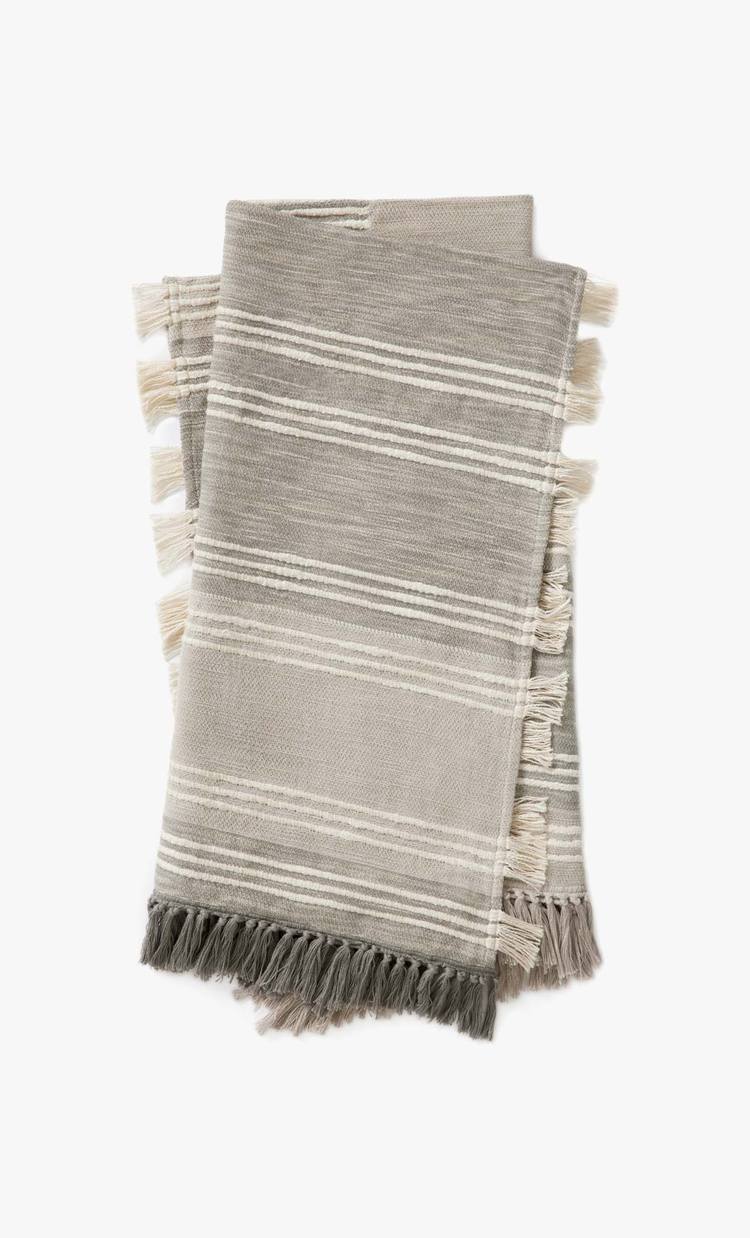 Cardiff Collection Tal0002 AL Grey / Ivory Throw by Amber Lewis × Loloi