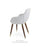 Chaise en bois avec bras Gazel par Soho Concept