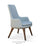 Dervish Wood Regular or High Back Lounge by Soho Concept