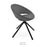 Crescent Stick Swivel Chair by Soho Concept