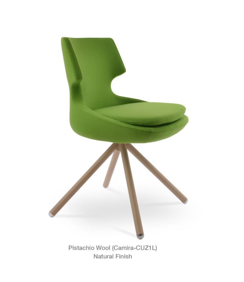 Chaise de salle à manger pivotante Patara Stick par Soho Concept