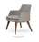 Dervish Wood Regular or High Back Lounge by Soho Concept