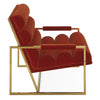 Chaise longue Goldfinger canalisée par Jonathan Adler