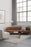 Stay Sofa - Fully Upholstered, Oval, 240x95, Wooden Legs by Gubi