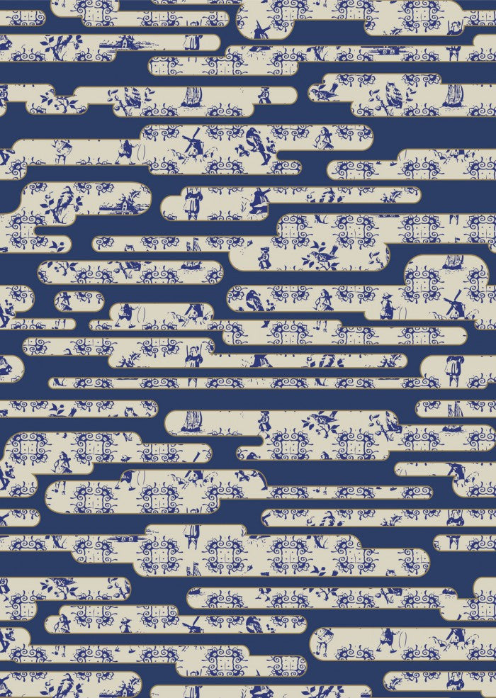 Bleu ciel hollandais par Edward van Vliet pour Moooi Carpets