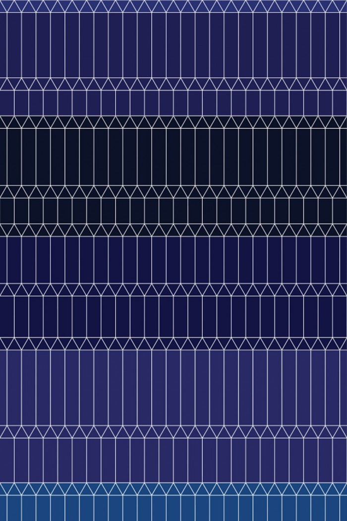 Zigzag Bleu par Edward van Vliet pour Moooi Carpets