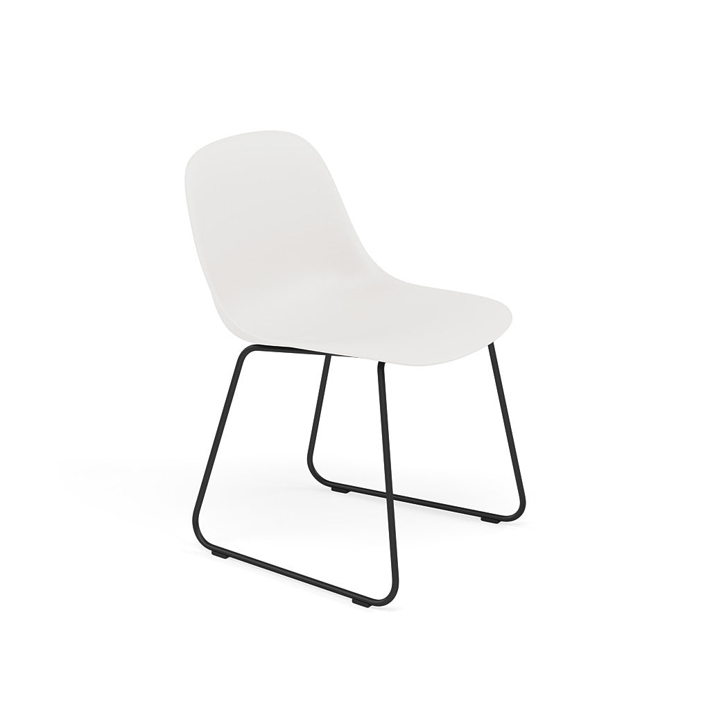 Fiber Side Chair Sled Base – Upholstered Shell by Muuto