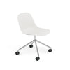 Fiber Side Chair Swivel Base w. Castors – Shell by Muuto