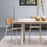New Modern Dining Table with Wooden Top by Tiptoe