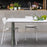 Nouvelle table de salle à manger moderne avec plateau en plastique recyclé par Tiptoe