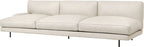Flaneur Modular Sofa - 3-Seater Module with Right Armrest by Gubi