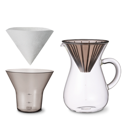 SCS Plastic Brewer Coffee Carafe Set (600ml) by KINTO